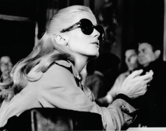 Peter Basch, Catherine Deneuve on the set of "La Chamade," Paris, 1962