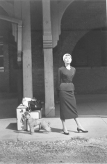 Dennis Stock, Audrey Hepburn at Train Station, from "Sabrina", 1954