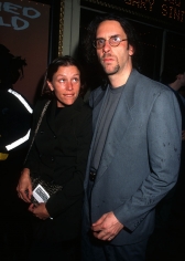 Ron Galella, Frances McDormand and Joel Coen, 1996