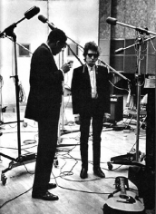 Daniel Kramer, Bob Dylan With Producer Tom Wilson, "Bringing it All Back Home" Recording Session, New York, 1965