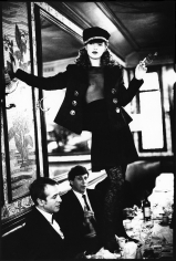 Arthur Elgort, Kate Moss at Café Lipp in Paris, VOGUE Italia, 1993