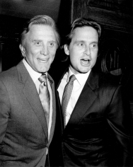 Ron Galella, Kirk and Michael Douglas, Chasen’s Restaurant, Beverly Hills, 1983
