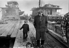 Phil Stern, Humphrey Bogart on the set of "Blood Alley", 1955