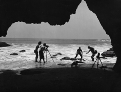 George Hoyningen-Huene, George Hoyningen-Huene and three others in water, 1950s
