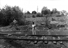 Harry Benson, Train Track for Robert F. Kennedy’s Funeral, New York to Washington, D.C., 1968