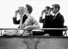 William Helburn, Dovima in Opera Box, with Bob Taft, Tom Charles, and Victor Cutrer, Corday, ca. 1961