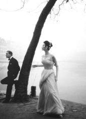 Henry Clarke Dorian Leigh in Jean Desses, 1954