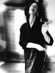 Lillian Bassman, Fur Tailored like Satin - Tailored like Melton: Barbara Mullen in a coat by Ben Kahn, New York, Harper's Bazaar, 1954