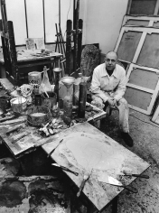 Robert Doisneau, La Palette de Jean Dubuffet, 1950