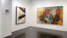 Left to right: Shirley Goldfarb, Norman Bluhm, Friedel Dzubas