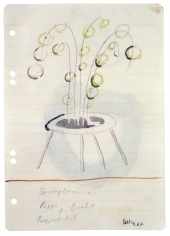 "Untitled (Fountain, Cardboard, Wire, Coaster)", 1967