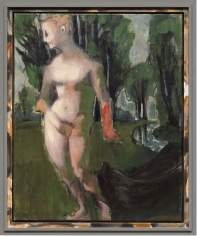 "Medea", 2017 Mixed media on canvas in artist's frame