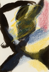 "Untitled", 1985 India ink, crayon on paper