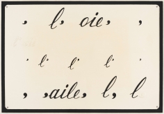 Marcel Broodthaers "L'Aile, L'Oie", 1969