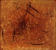 "Untitled", 1989 Artificial resin on polyester fiber