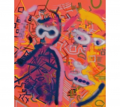 Sigmar Polke "Zwei Köpfe (Two Heads)", 1971-1973