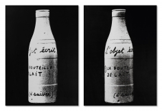 "L'objet écrit (La bouteille de lait)", 1967