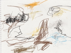"Untitled", 1999 Colored pencil on paper, pen on paper