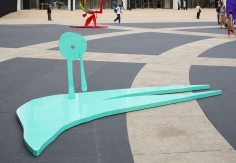 "PEACEOUT", 2013 Painted aluminum