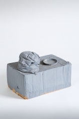 "Standart-Modell", 1972-1973 Cardboard, fabric, metal lid, paint