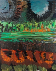 "Untitled", 2011 Tempera on canvas