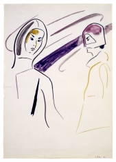 "Zwei Hutmodelle (Two Hat Models)", 1966