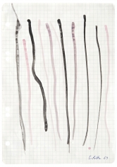 "Untitled", 1969 Gouache on graph paper