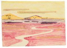 "Untitled", 1968 Watercolor on paper