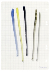 "Untitled", 1969 Gouache on graph paper