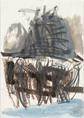 "Untitled", 1985 Pencil, crayon, ink, watercolor, gouache on paper