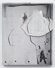 "Boxz", 2012 Ink, silkscreen, gouache and tape on cardboard and paper