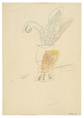“Untitled”, 1965 Ballpoint pent, gouache on paper