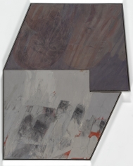 "Untitled", 2014 Oil, oil crayon, enamel and acrylic medium on fabric