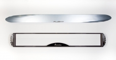 "ICE-BLUE PEARL DYNAMIC DOUBLE-OVAL WING (RHODIUM FLIGHT) II", 1989-1990 (ABOVE)