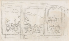 "Petite étude de composition pour Sainte Geneviève ravitaillant Paris (Small compositional study for Saint Genevieve Provisioning the Parisians)", ca. 1895-1896