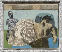"Troy", 2013 Mixed media on canvas in artist's frame