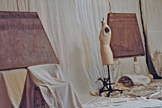 Installation view: "Kai Althoff", Michael Werner Gallery, London, 26 September through 15 November 2014, image 2a