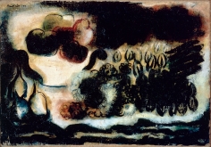 Jean Fautrier "Fruits dans un compotier et fleurs", 1939