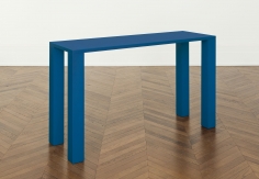 "PETROLEUM-BLUE TABLE SCULPTURE, I", 1967
