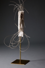 "Trancing", 2013 Plaster, willow, brass