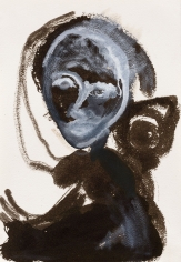 "Untitled", 1985 India ink, gouache on paper