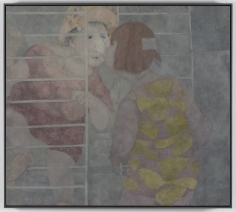 "Untitled", 2013 Oil and enamel on fabric