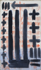 A.R. Penck "Drei Aufrichtungen (Three Erections)", 1968