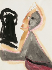 "Untitled", 1986 India ink, pencil, pastel on paper