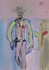"Untitled", 1981 Tempera on paper