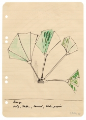 “Plant: Wood, Slats, Cord, Tissue Paper”, 1968