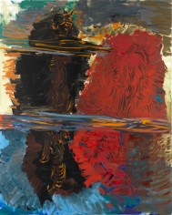 "Untitled", 2011 Tempera on canvas