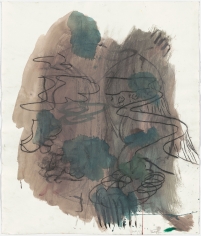 "Untitled", 1993 Charcoal, gouache on paper