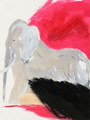 "Untitled", 1986 India ink, gouache, watercolor on paper