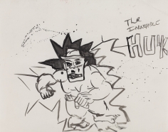 "Hulky", 1985 India ink on paper